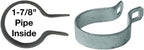 1-7/8" Brace Band for Chain Link Fence - Use for 1-7/8" Outside Diameter Post/Pipe - Galvanized Chain Link Brace Band - 2 Pack
