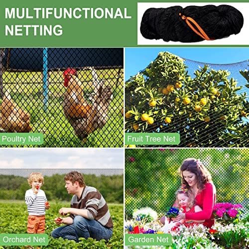 dqs bird netting 100’ x 100’with 1" mesh, package contents