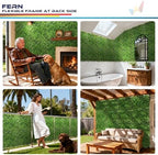 windscreen4less 3 pcs 20"x20" artificial boxwood panels faux shown in use