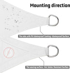 LOVE STORY Right Triangle 8'x9'x12' Waterproof Sun Shade Sail Canopy UV Block for Outdoor Patio Backyard Carport,White(We Make Custom Size)