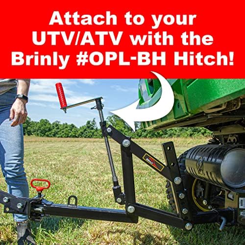 brinly sleeve hitch adjustable tow behind cultivator, 18", close-up detail