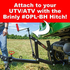 brinly sleeve hitch adjustable tow behind cultivator, 18", close-up detail