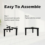 Three Legs Adjustable Metal Plant Stand for 5"-10" Plant Pot – Indoor & Outdoor (Black, 1 Pack)