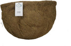 14 in x 9 in Round Flat Bottom Coco Liner For Hanging Basket Planter