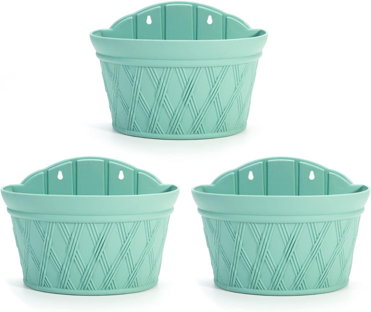 sungmor wall hanging planters,11.5 inch hanging flower pots, close-up detail