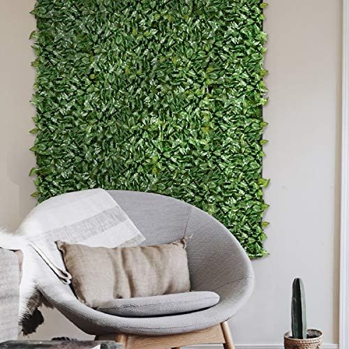 ecoopts expandable artificial laurel fence wall décor faux, view 9