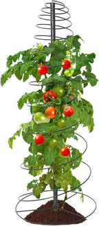 72in Tall Spiral Frame Trellis for Climbing Plants Outdoor, Heavy Duty Metal Garden Plant Tower, Rustproof Support for Pole Bean Cucumber Sweet Peas Clematis Vines, Anti-Tip Pot Indoor Decor, 1 Pack