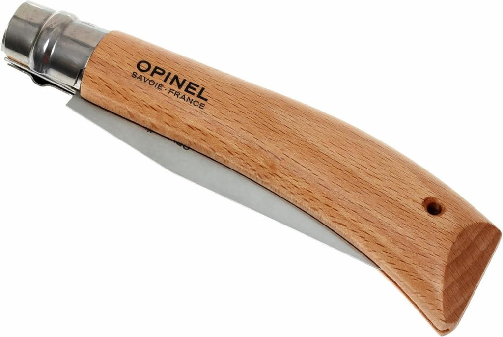 Opinel Folding Saw - Gardening and Camping Folding Carbon Steel Saw with Beechwood Handle