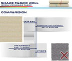 windscreen4less 8'x15' sun shade fabric roll shade cloth, package contents