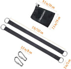 Tree Swing Hanging Straps Kit, Heavy Duty Holds 2200LBS 5FT Extra Long, with Safer Lock Snap Carabiners & Carry Pouch Bag
