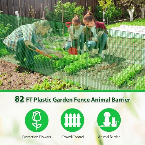 3'x82' temporary fence with posts, portable dog fence, package contents