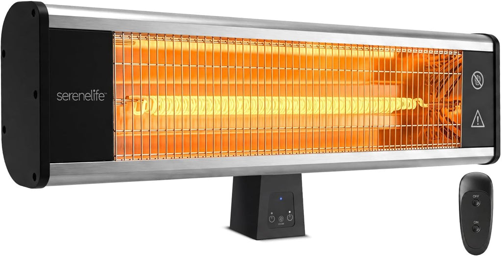 serenelife infrared patio heater, wall-mounted electric heater with, main product view