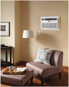 frigidaire 12000 btu cooling built-in room wall air showing dimensions