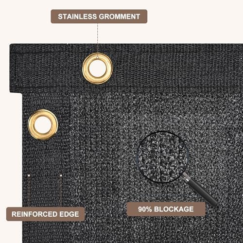 privacy fence screen 170gsm 4x25 ft heavy duty, close-up detail