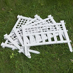 gardenised plastic outdoor decor garden flower edger fence, side view