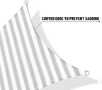 SUNNY GUARD Sun Shade Sail 10' x 13' Rectangle Grey-White UV Block Sunshade for Backyard Yard Deck Patio Garden Outdoor Activities and Facility(We Make Custom Size)