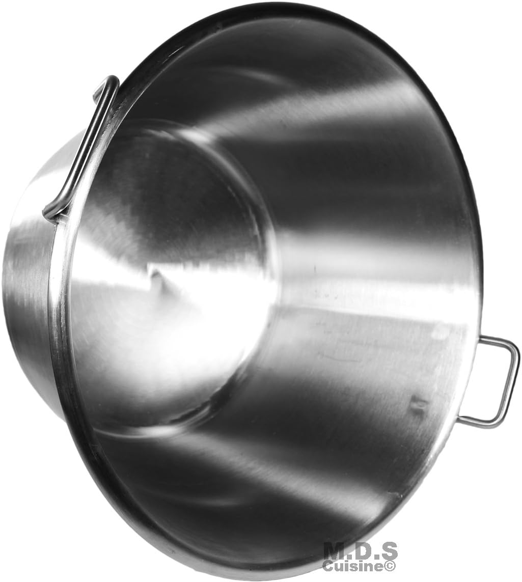 Large Cazo Stainless Steel 21" Caso para Carnitas Gas Heavy Duty Wok Acero Inoxidable