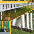 animal barrier fence, 19 pcs 12in(h) x 20.5ft(l), side view