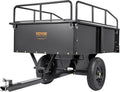 vevor heavy duty atv trailer steel dump cart, main product view