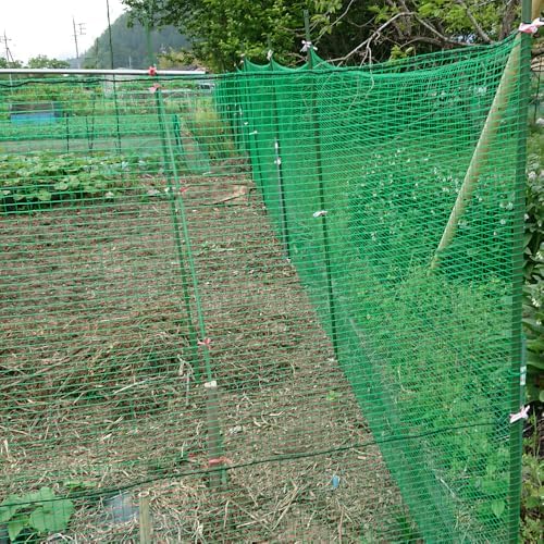 deer fence netting 5x65 ft, heavy duty plastic on a desk or shelf