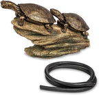 Aquascape Double Turtle On Log Spitter Fountain for Pond and Garden, 78372