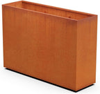 PLANTERCRAFT Extra Large Planters Outdoor Corten Steel Planter – 60x18x42 Inch Large Rectangular Planters for Outdoor Plants, Use as Privacy Screen or Patio Divider, Heavy Duty Metal Planter Rectangle