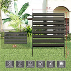 42" h x 39" w (3 panels) no-dig, close-up detail