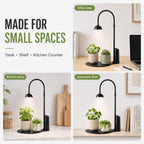 rechargeable grow light,cordless desk lamp for indoor small, close-up detail