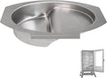 Small Water Bowl for Masterbuilt 30" Electric Smoker, Replace 9007170040 | for 30-inch Digital Electric Vertical Smoker, 14.5"x9.75" Water Bowl Parts, Regulates Temp & Retains Moisture