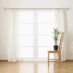 Time Forest Curtain Rods for Windows 28 to 48, 1 Inch Adjustable Heavy Duty Curtain Rod with Simple End Caps, Outdoor Window Drapery Rods for Patio, Size 32"-60", Brushed Nickel