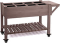 aivituvin 52.7x22x30in raised garden bed, elevated wood planter, main product view