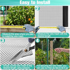 plastic mesh fence sheet 15.7in x 50ft, front angle view