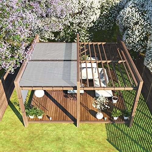 colourtree customized size fence screen privacy screen grey on a desk or shelf