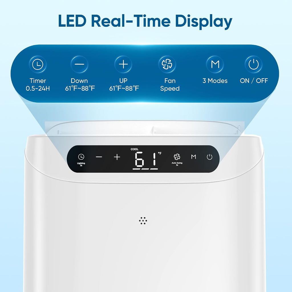 12000 btu portable air conditioners, cools up to showing dimensions