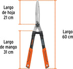 TRUPER TE-19W 7 1/2" Wavy Blade Wood Handle Hedge Shears w/Cushion Grip