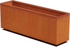 Plantercraft Large Rectangular Planters for Outdoor Plants | 48x12x18 Corten Steel Planter - Extra Large Outdoor Planter Box for Patios, Garden Borders & Modern Landscapes