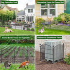 10 panel no dig decorative garden fence with, package contents