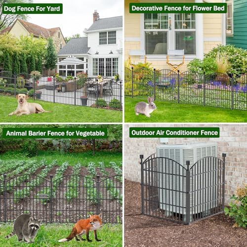 10 panel no dig decorative garden fence with, package contents