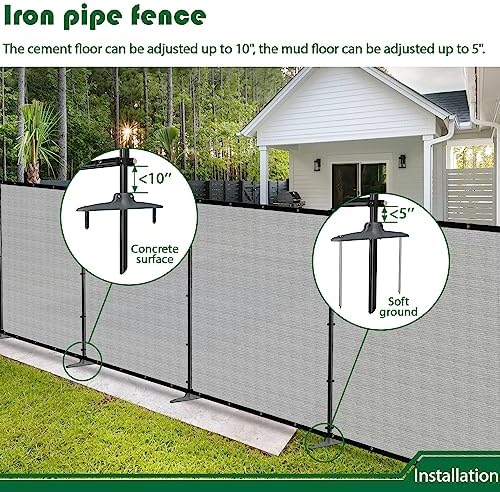 5'hx12'w outdoor freestanding privacy screen fence panels with, package contents