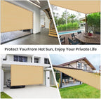 90% Shade Cloth Sun Shade Fabric Privacy Screen Shade Cover for Patio Garden Pergola Shade Cover Canopy with Gromments