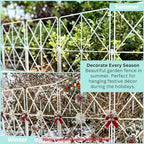 shoplala garden fence (10 panels) 12.5in(l) x 16.5in(h), side view