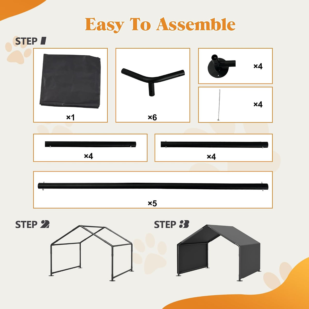 dog shade shelter pet tent outdoor, outside dog showing dimensions