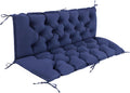 iaseahk porch swing cushions, 60×40×4 inch, waterproof, navy, main product view