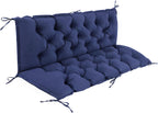 iaseahk porch swing cushions, 60×40×4 inch, waterproof, navy, main product view