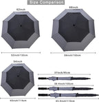 G4Free 47/54/62/68/72 Inch Automatic Open Golf Umbrella Oversize Extra Large Double Canopy Vented Windproof Waterproof Stick Umbrellas