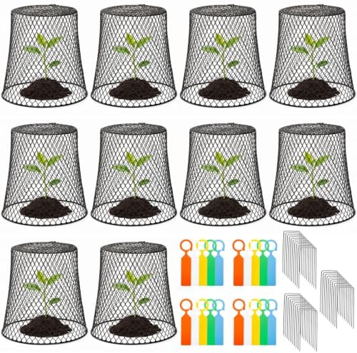 soujoy 10 pcs 8"x8" chicken wire plant protect, main product view