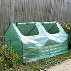 sunnydaze outdoor portable mini cloche greenhouse with 2, package contents