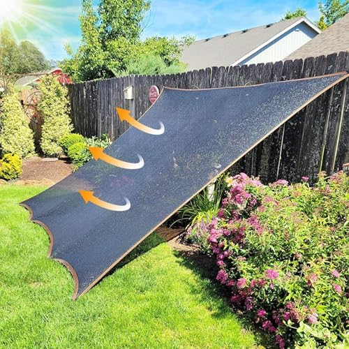 shade cloth - for garden plants greenhouse, 70%, side view
