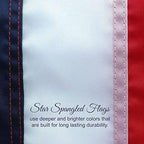 american flag 5x8-100% made in usa using tough, close-up detail
