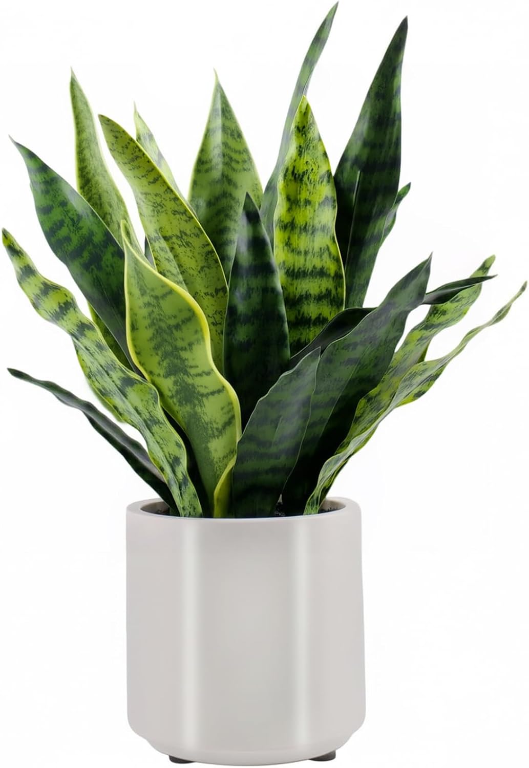 faux snake plant 22" tall, realistic touch leaves, main product view